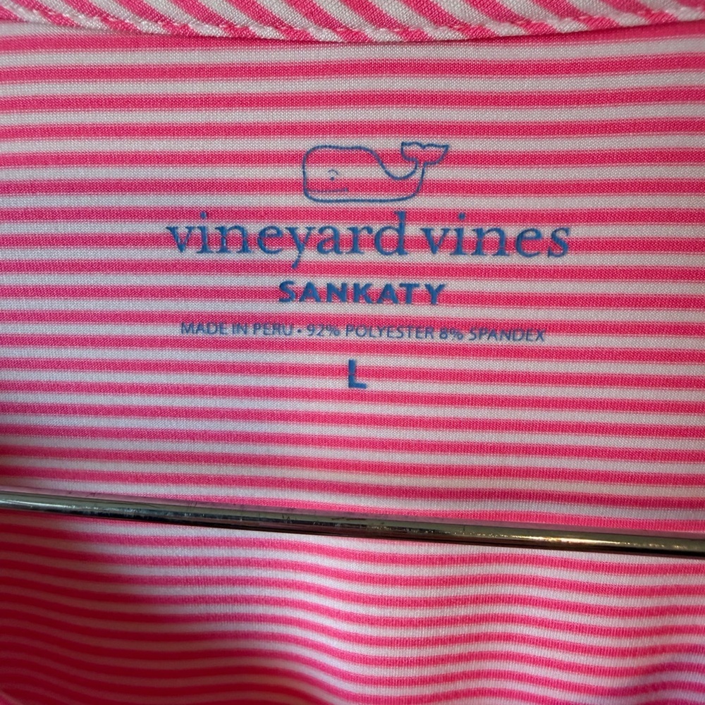 ⚡️NWOT Vineyard Vines Pink Sankaty Stripped Twist-Front Mini Dress - Picture 4 of 4